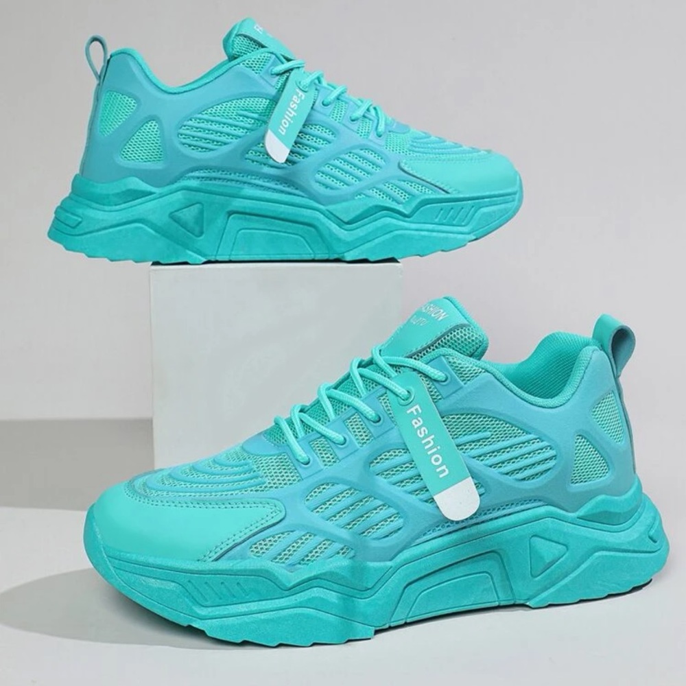 Turquoise sneakers